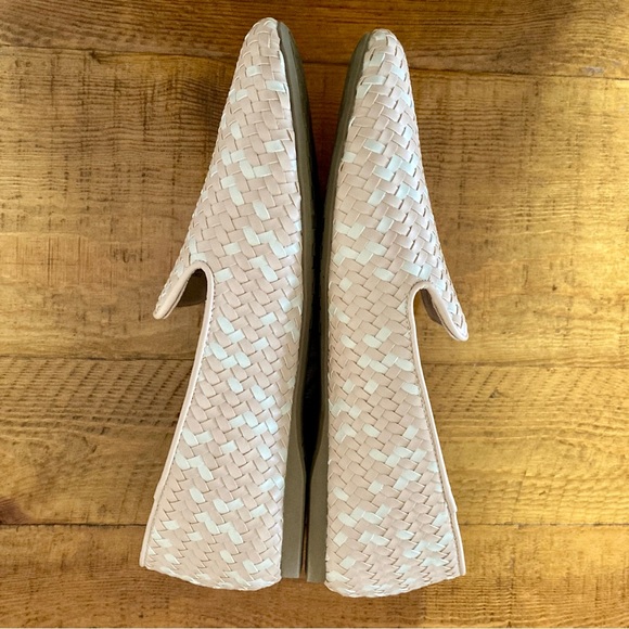 Birdies Starling Woven Flats in Pale Blush Pink and Cream Basket Weave Size 9.5 - Picture 10 of 16
